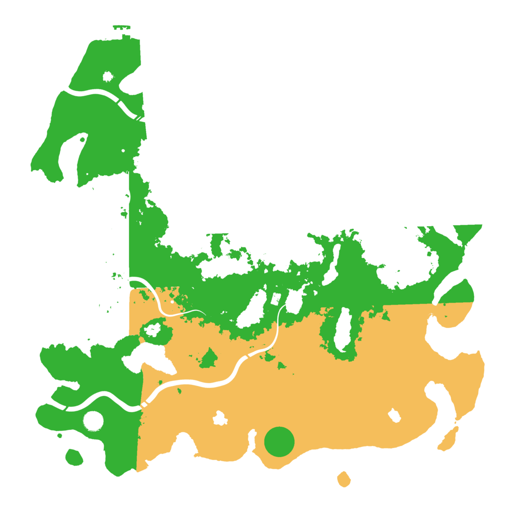 Biome Rust Map: Procedural Map, Size: 4500, Seed: 199556