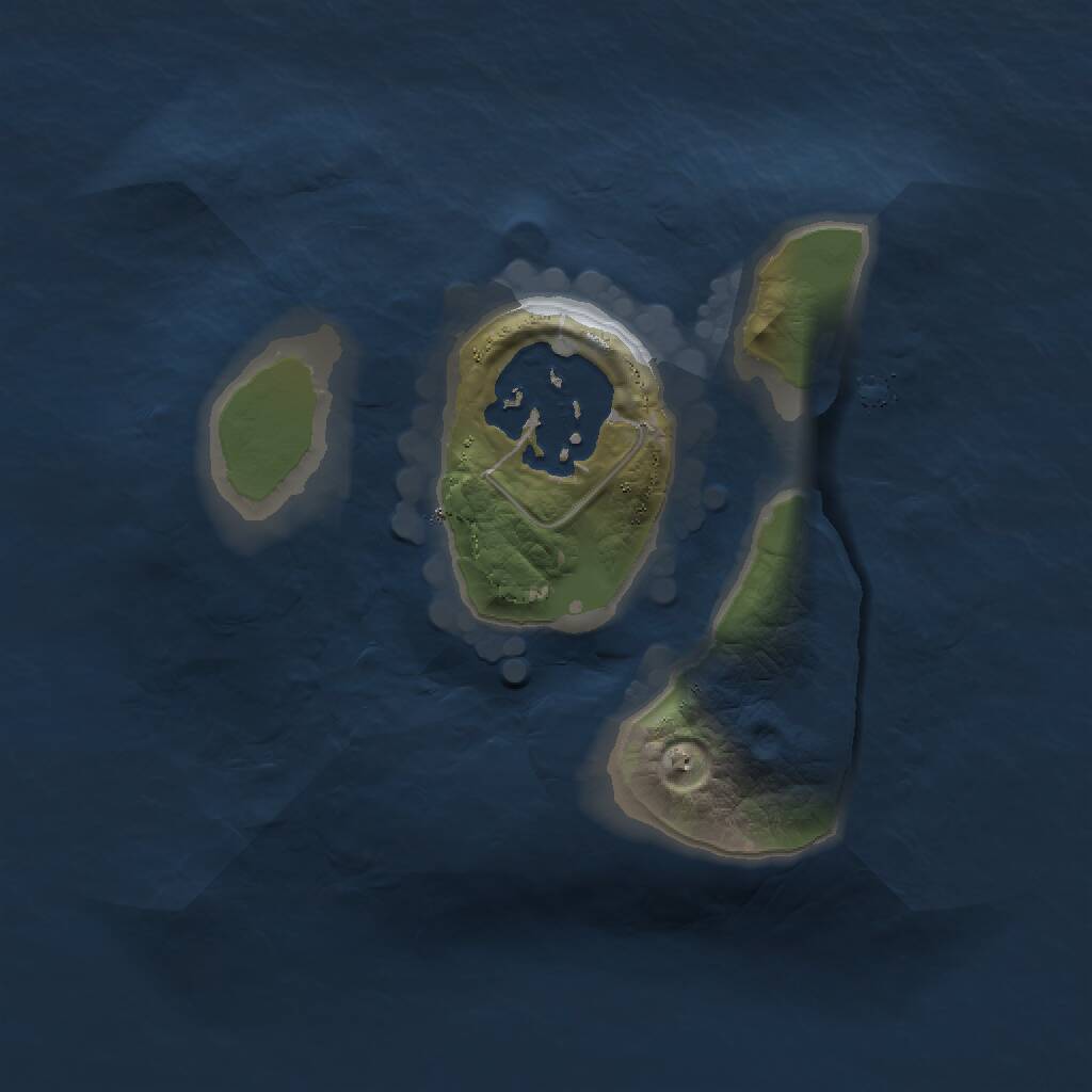 Rust Map: Procedural Map, Size: 1350, Seed: 1788103497, 2 Monuments