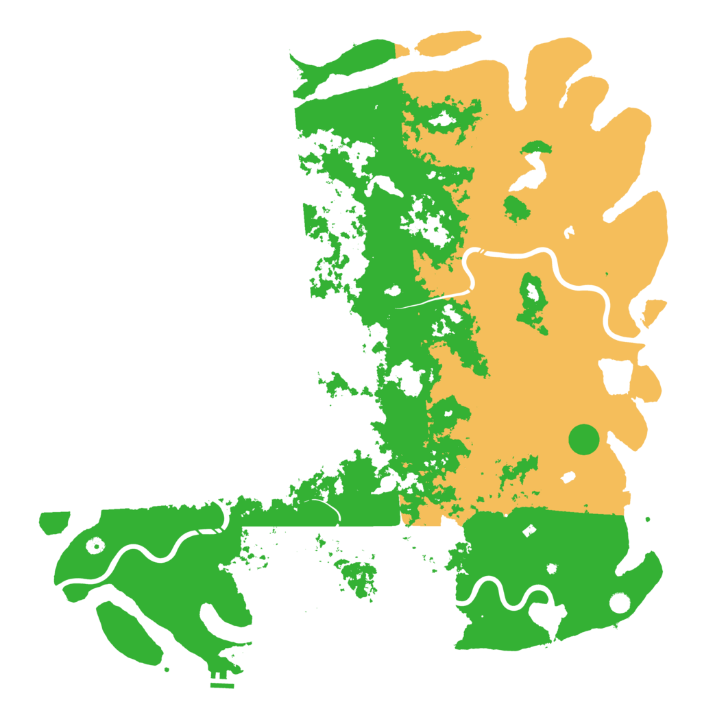 Biome Rust Map: Procedural Map, Size: 6000, Seed: 1590149387