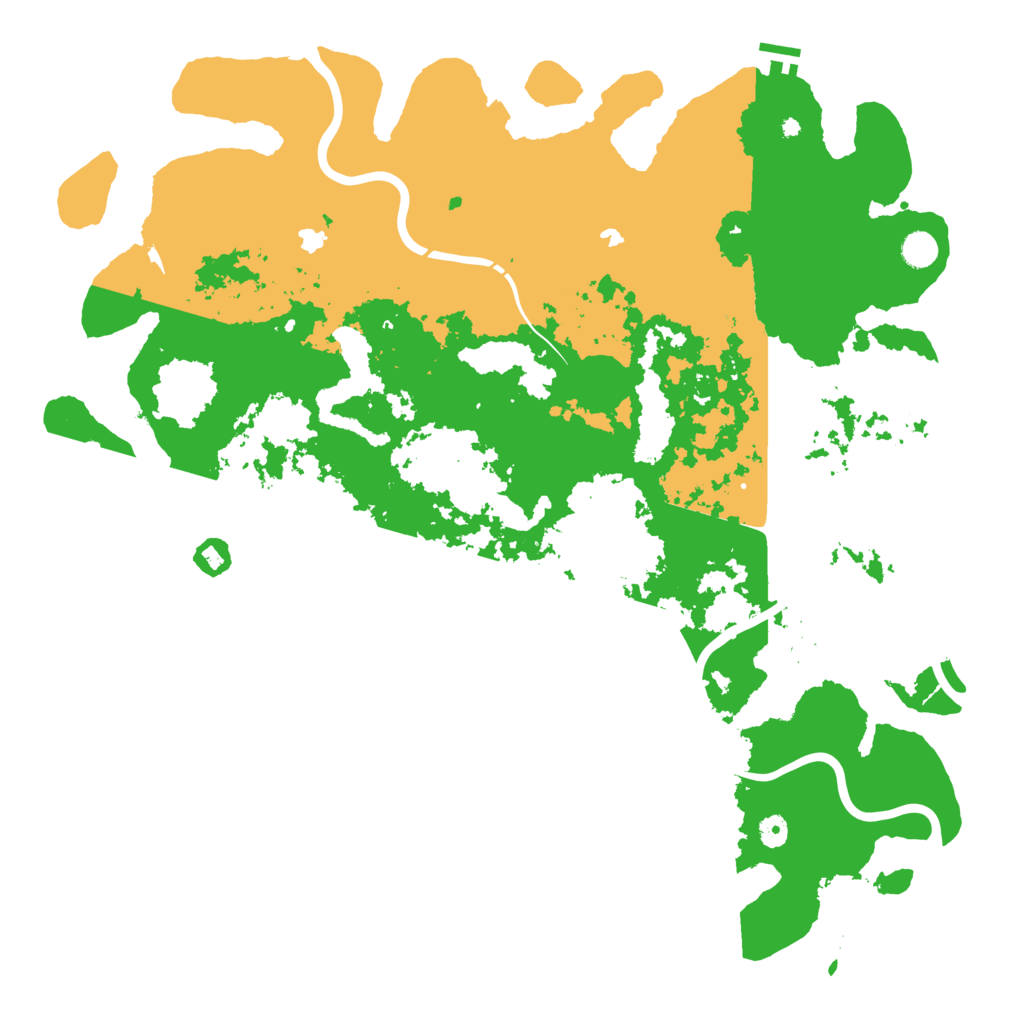 Biome Rust Map: Procedural Map, Size: 5000, Seed: 684554991