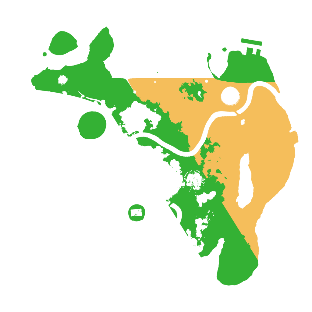 Biome Rust Map: Procedural Map, Size: 3000, Seed: 21216