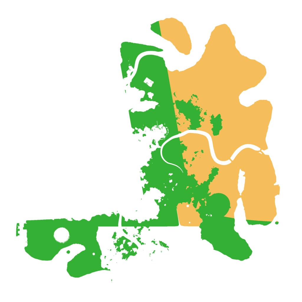 Biome Rust Map: Procedural Map, Size: 3500, Seed: 71864925