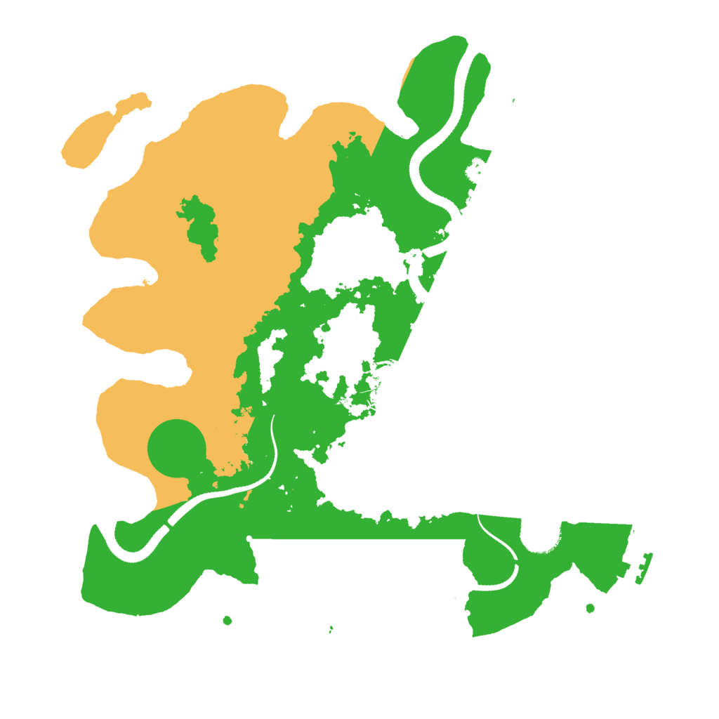 Biome Rust Map: Procedural Map, Size: 3250, Seed: 9876513