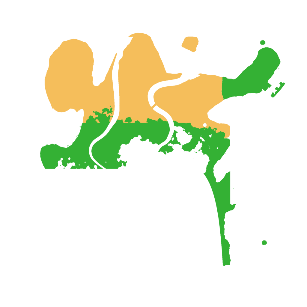 Biome Rust Map: Procedural Map, Size: 2500, Seed: 375358