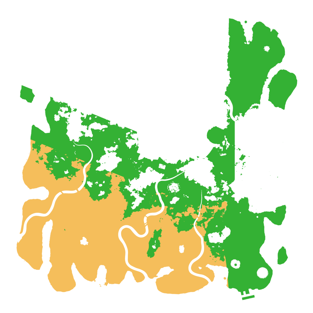 Biome Rust Map: Procedural Map, Size: 5000, Seed: 275378526