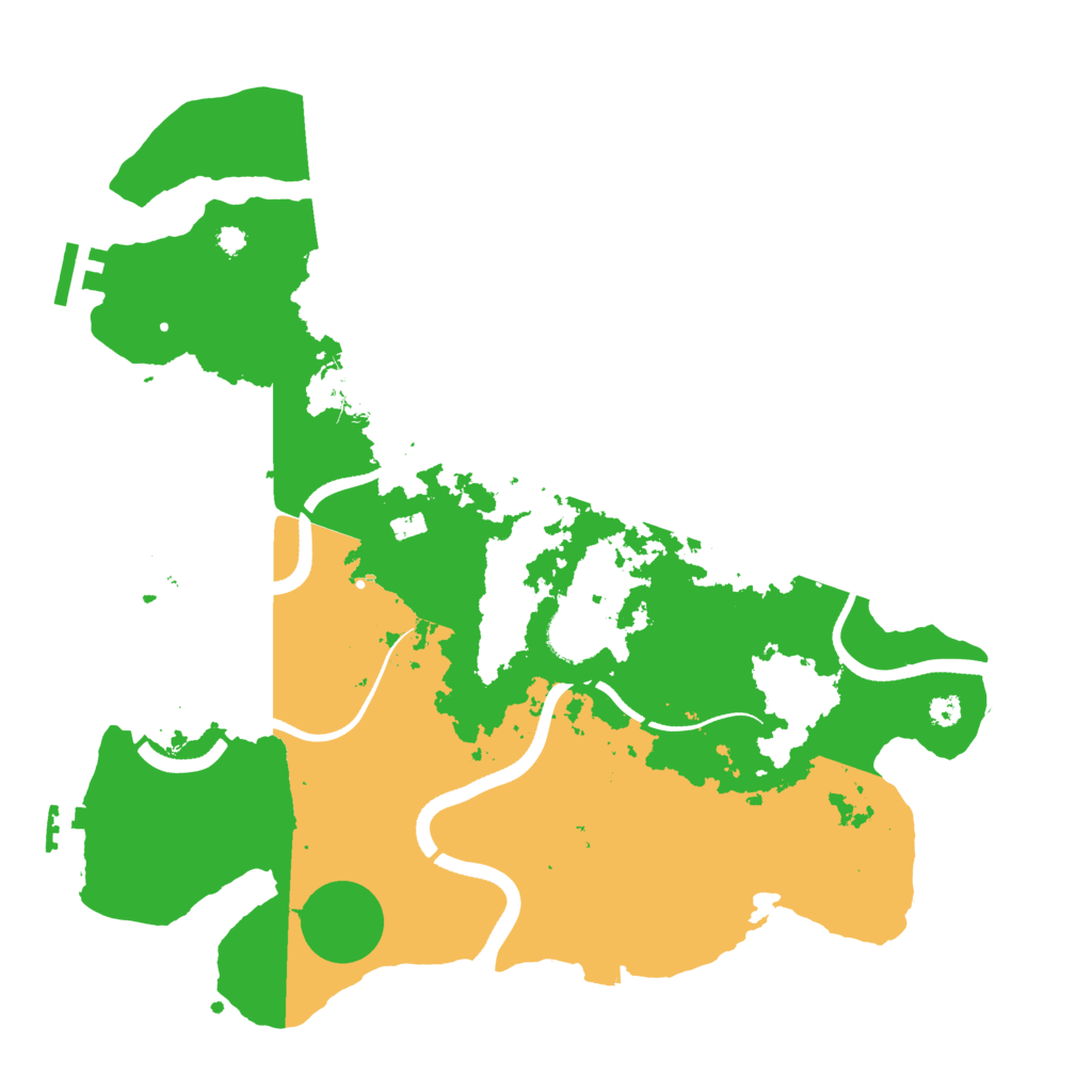 Biome Rust Map: Procedural Map, Size: 3500, Seed: 165151516
