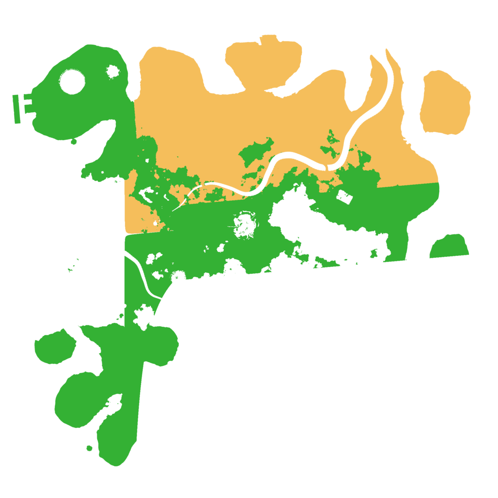 Biome Rust Map: Procedural Map, Size: 3500, Seed: 563779071