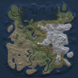 Thumbnail Rust Map: Procedural Map, Size: 4250, Seed: 1965103908, 17 Monuments