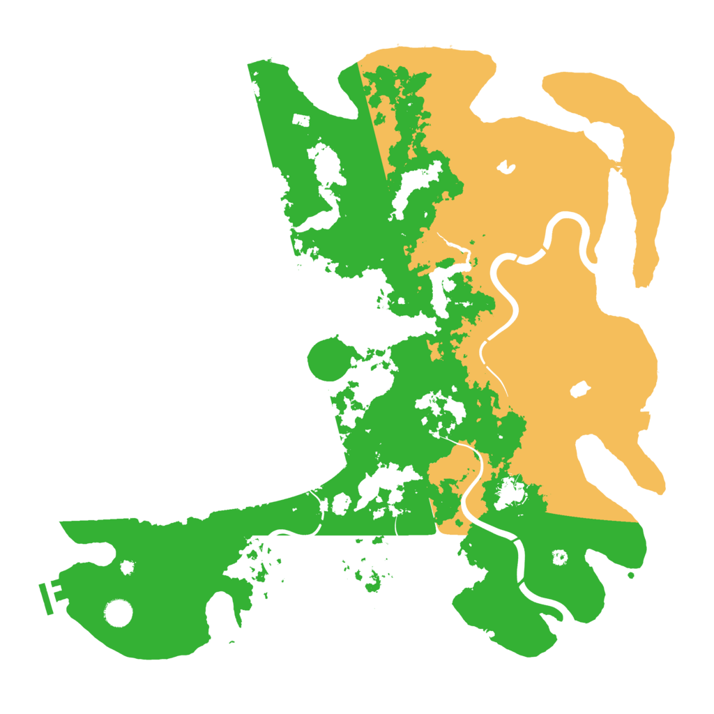 Biome Rust Map: Procedural Map, Size: 4500, Seed: 481991