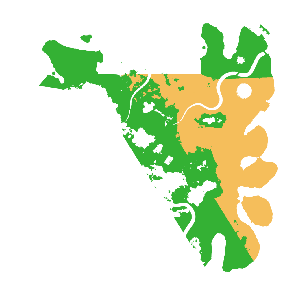 Biome Rust Map: Procedural Map, Size: 3500, Seed: 326658455