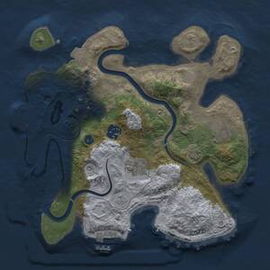 Thumbnail Rust Map: Procedural Map, Size: 2850, Seed: 487471451, 10 Monuments