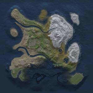 Thumbnail Rust Map: Procedural Map, Size: 2700, Seed: 1771156881, 5 Monuments