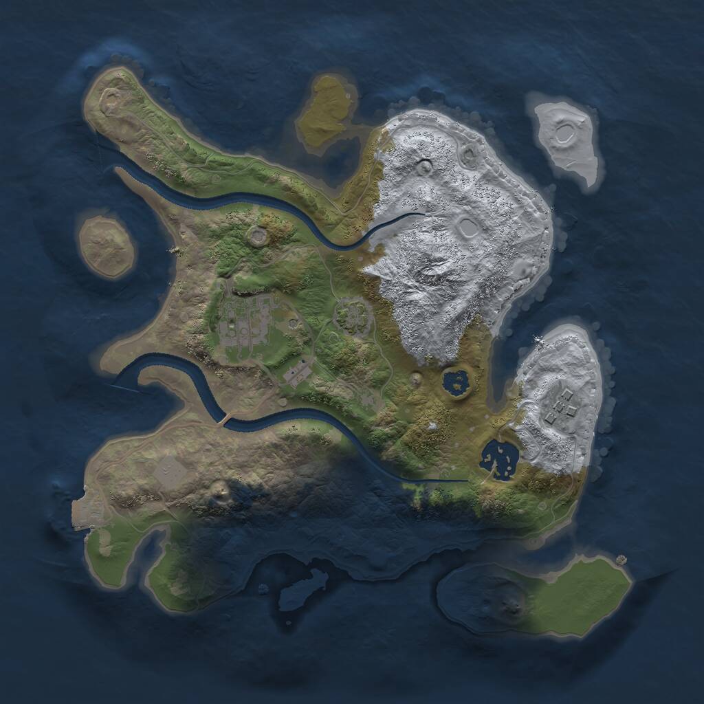 Rust Map: Procedural Map, Size: 2700, Seed: 1771156881, 5 Monuments