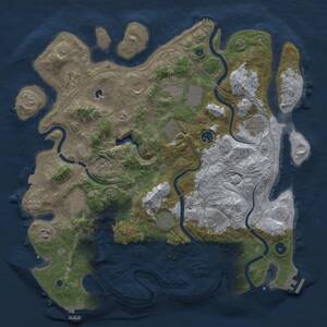 Thumbnail Rust Map: Procedural Map, Size: 4250, Seed: 1722188084, 17 Monuments
