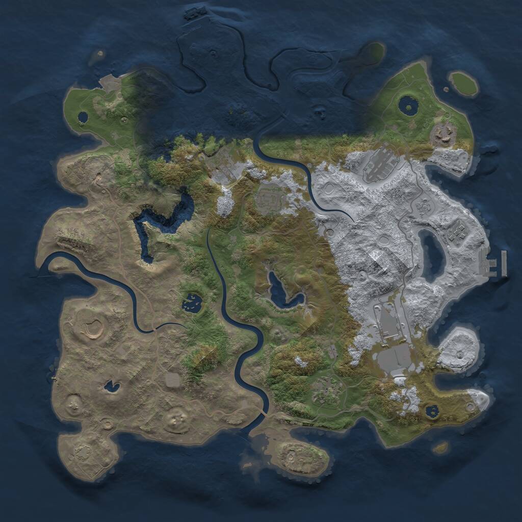 Rust Map: Procedural Map, Size: 4000, Seed: 1756947231, 15 Monuments