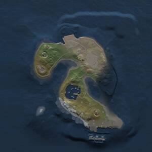 Thumbnail Rust Map: Procedural Map, Size: 1500, Seed: 640900776, 3 Monuments