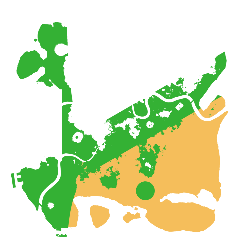 Biome Rust Map: Procedural Map, Size: 3500, Seed: 38847384