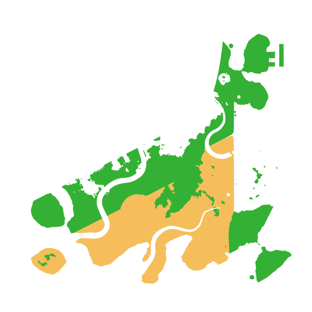 Biome Rust Map: Procedural Map, Size: 2800, Seed: 1338551145