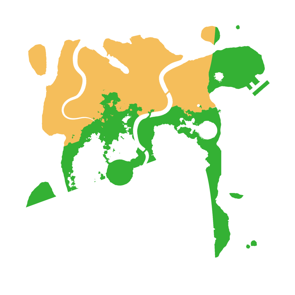 Biome Rust Map: Procedural Map, Size: 3000, Seed: 726124791