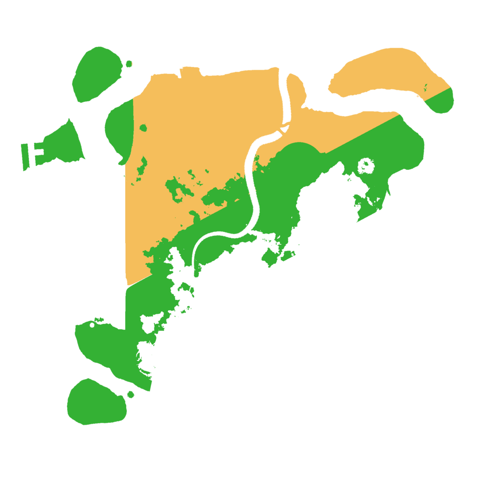 Biome Rust Map: Procedural Map, Size: 3000, Seed: 608016474