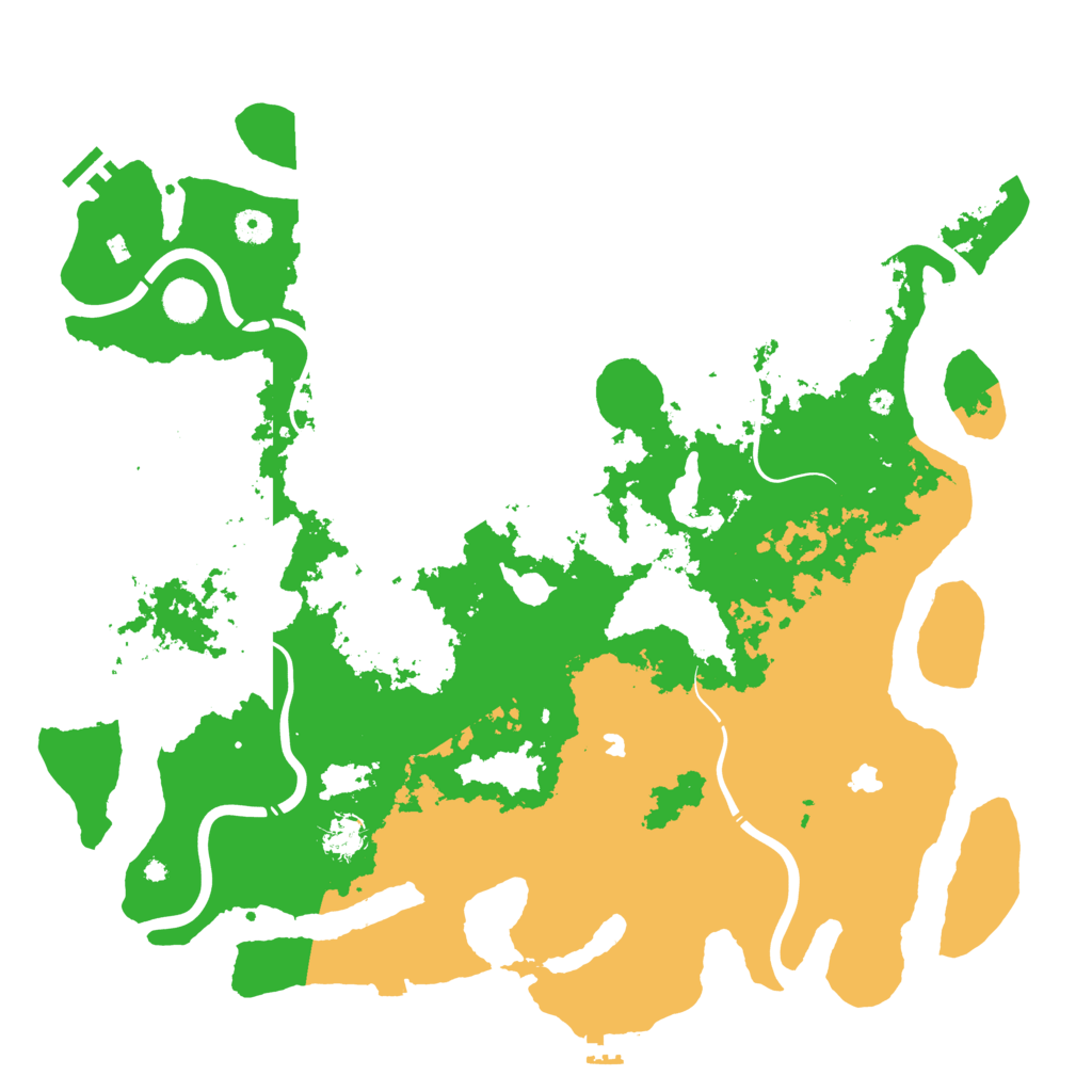 Biome Rust Map: Procedural Map, Size: 4500, Seed: 2083660893