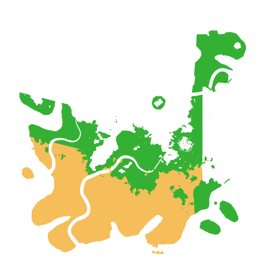 Biome Rust Map: Procedural Map, Size: 3500, Seed: 3658986
