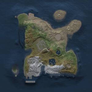 Thumbnail Rust Map: Procedural Map, Size: 2000, Seed: 1966038158, 6 Monuments