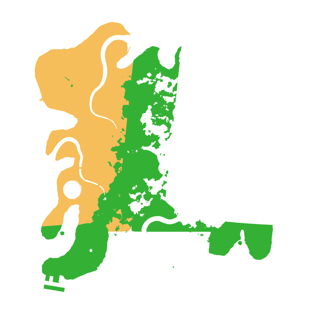 Biome Rust Map: Procedural Map, Size: 3000, Seed: 49536