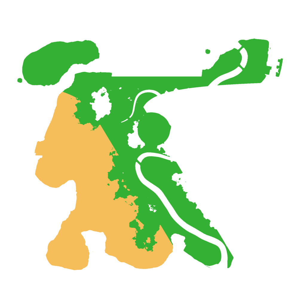 Biome Rust Map: Procedural Map, Size: 2500, Seed: 711431493