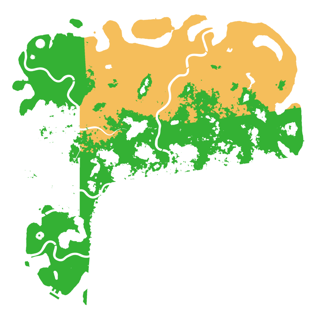 Biome Rust Map: Procedural Map, Size: 6000, Seed: 651351859