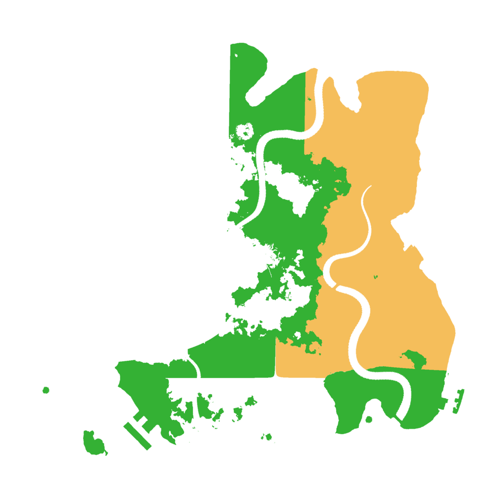 Biome Rust Map: Procedural Map, Size: 3000, Seed: 291374042