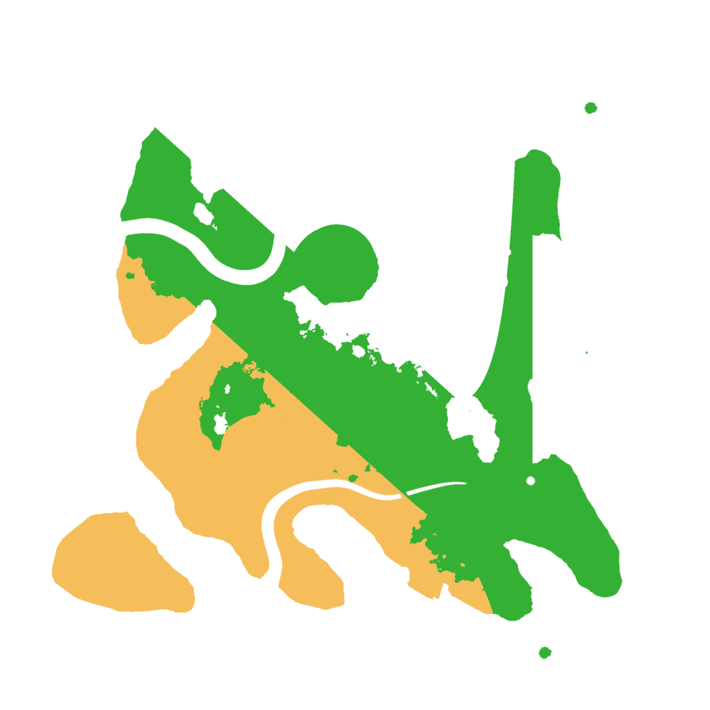 Biome Rust Map: Procedural Map, Size: 2400, Seed: 376