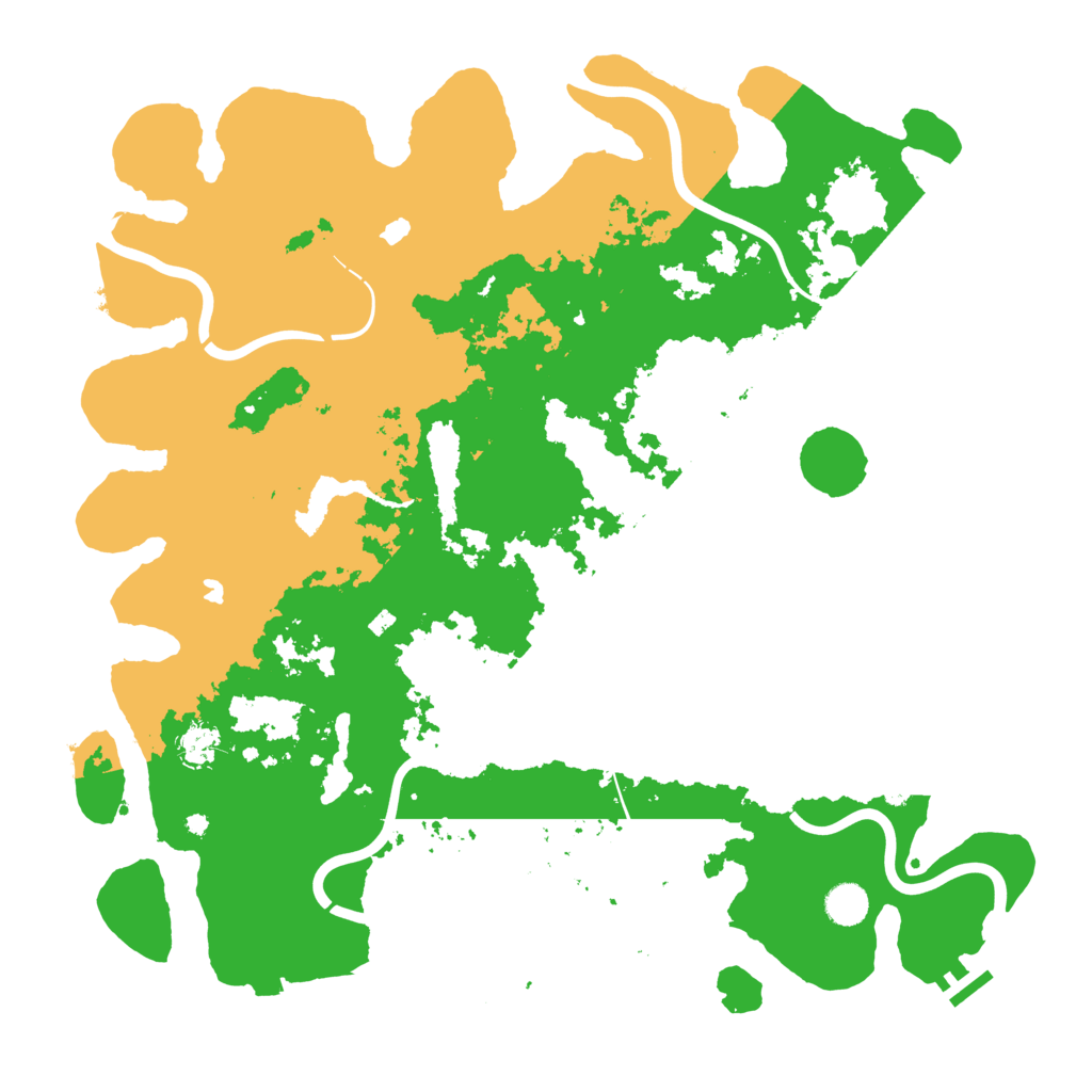 Biome Rust Map: Procedural Map, Size: 4500, Seed: 645480750