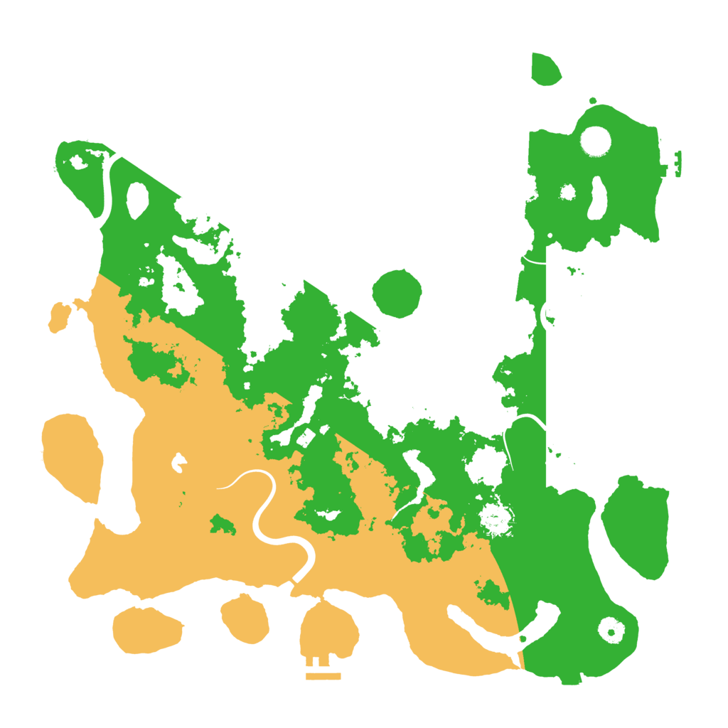 Biome Rust Map: Procedural Map, Size: 4200, Seed: 51151