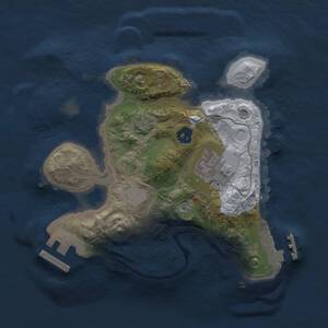 Thumbnail Rust Map: Procedural Map, Size: 2000, Seed: 821465257, 6 Monuments