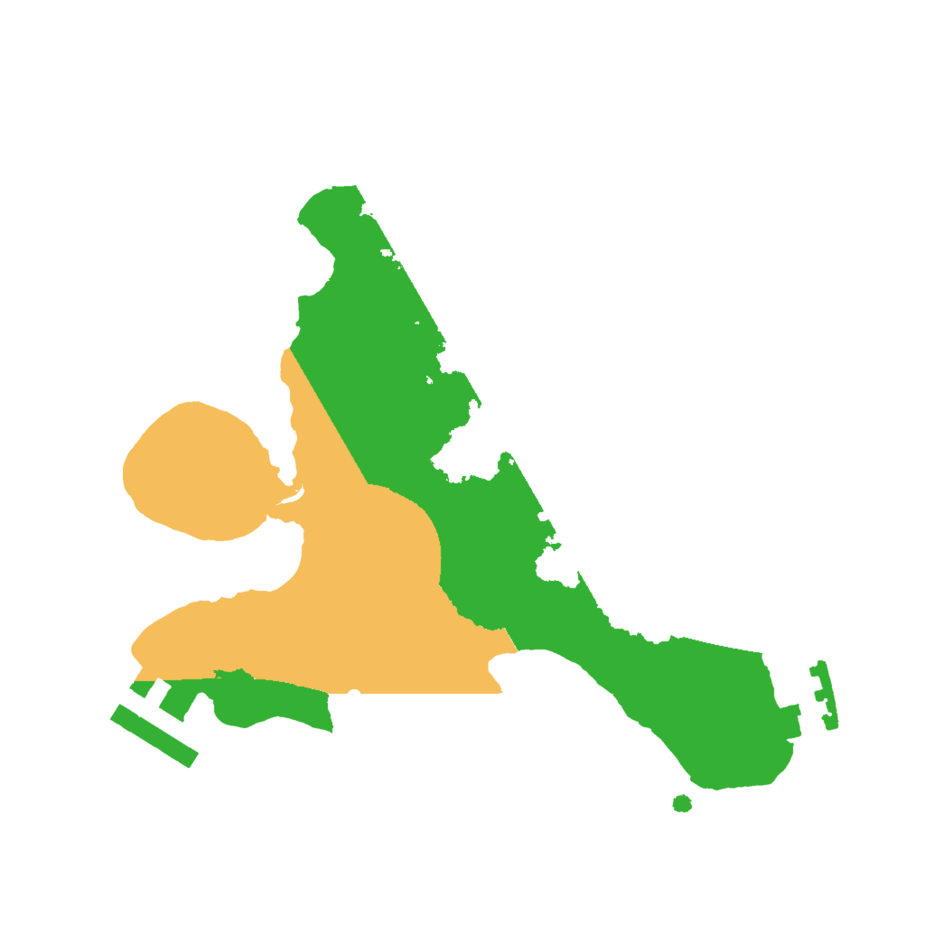 Biome Rust Map: Procedural Map, Size: 2000, Seed: 821465257