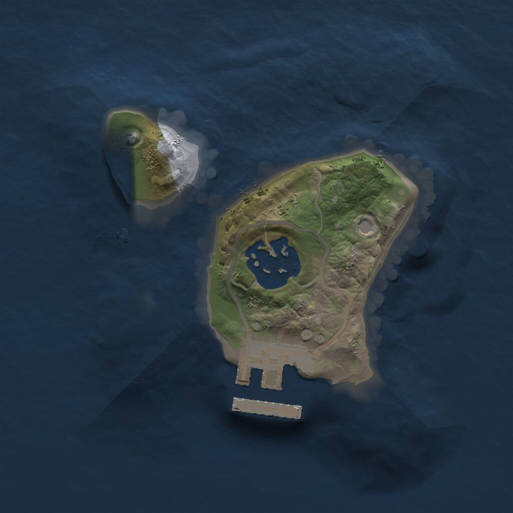 Rust Map: Procedural Map, Size: 1500, Seed: 216987739, 3 Monuments