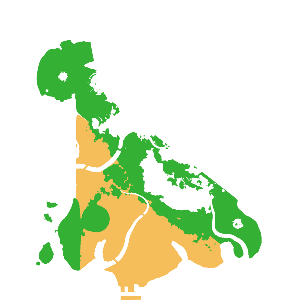 Biome Rust Map: Procedural Map, Size: 3000, Seed: 49560
