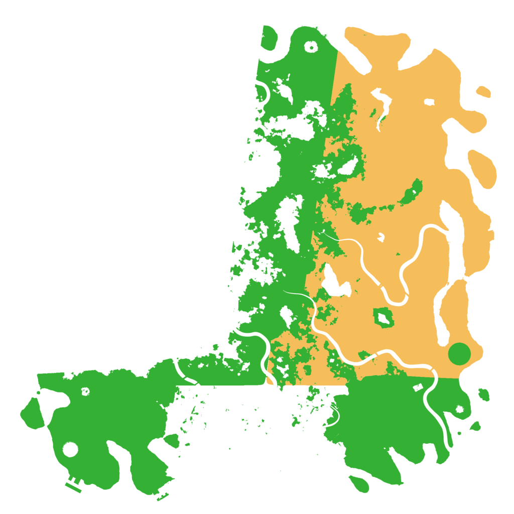 Biome Rust Map: Procedural Map, Size: 6000, Seed: 1852810763