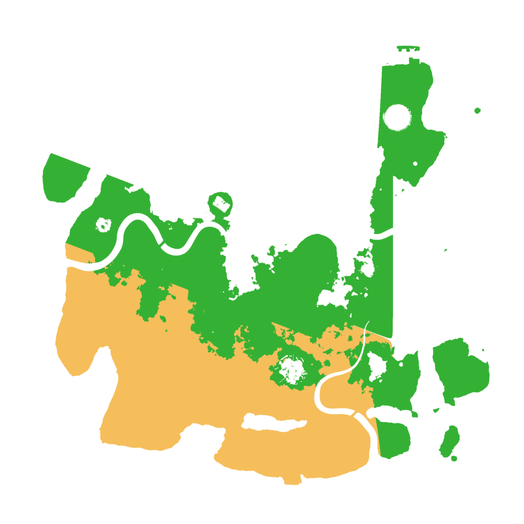 Biome Rust Map: Procedural Map, Size: 3500, Seed: 479312489