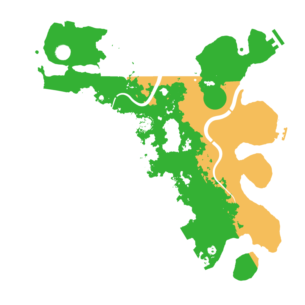 Biome Rust Map: Procedural Map, Size: 3500, Seed: 50280897