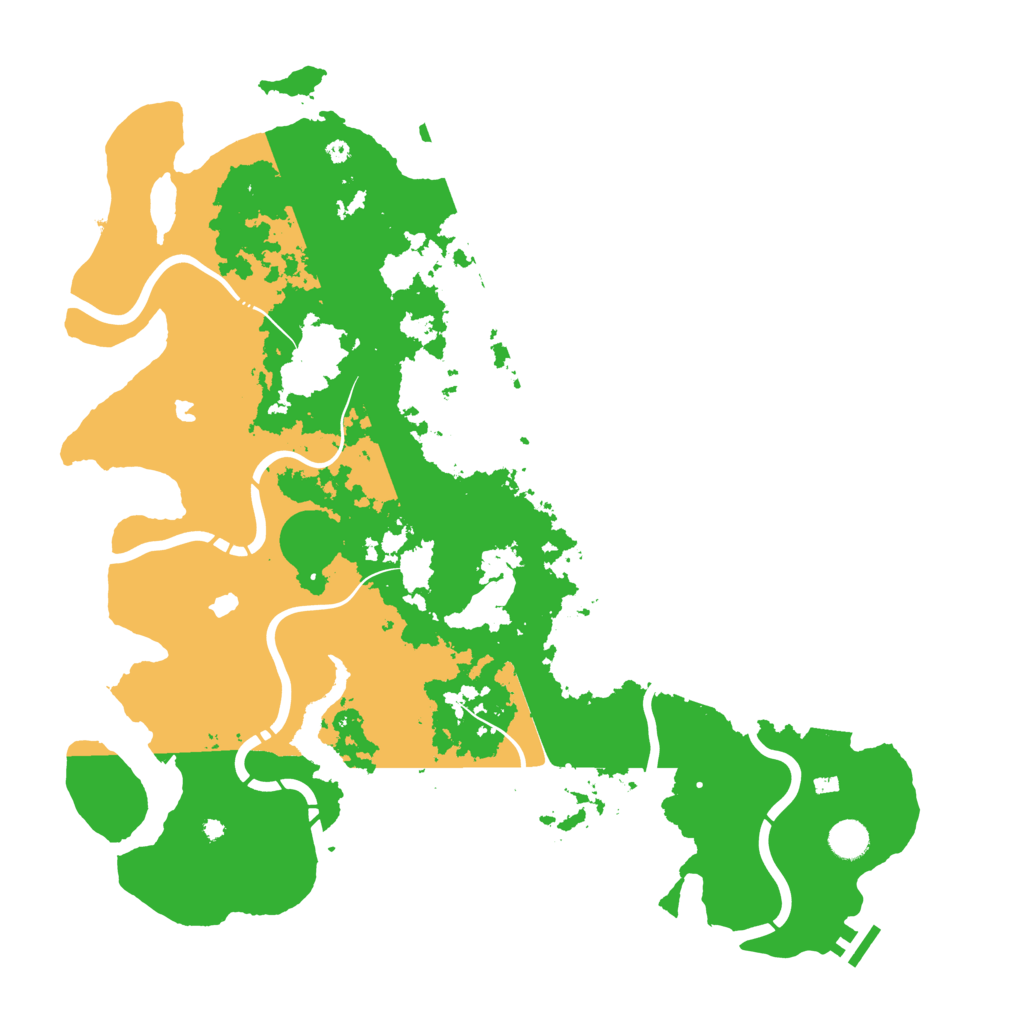 Biome Rust Map: Procedural Map, Size: 4500, Seed: 250000