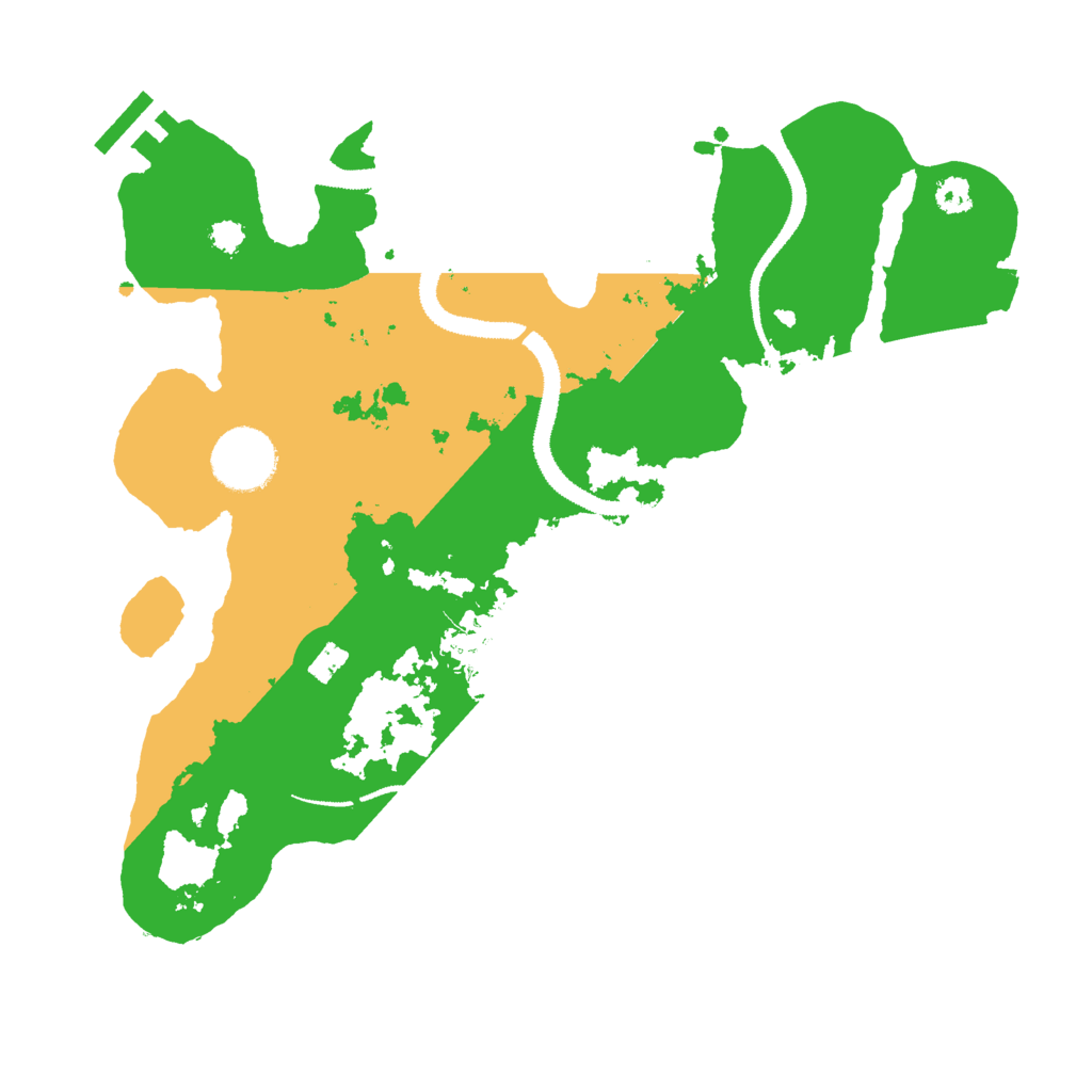 Biome Rust Map: Procedural Map, Size: 3000, Seed: 15421