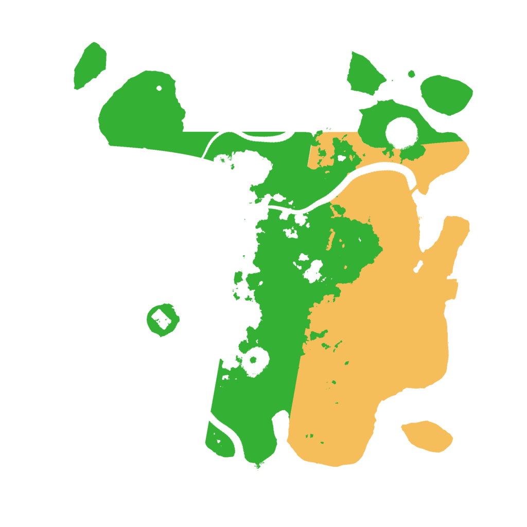 Biome Rust Map: Procedural Map, Size: 3000, Seed: 24562456