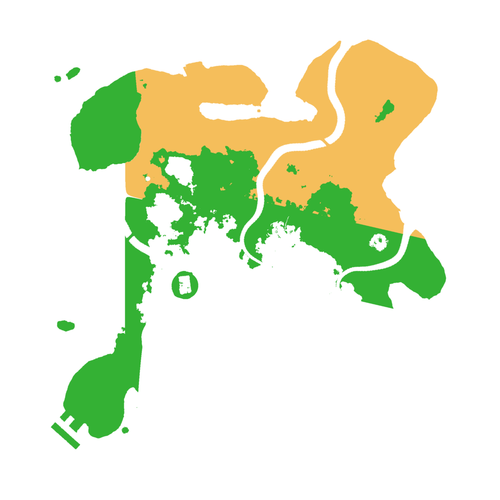 Biome Rust Map: Procedural Map, Size: 3000, Seed: 1641921118