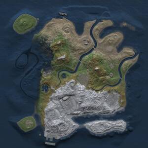 Thumbnail Rust Map: Procedural Map, Size: 3000, Seed: 315800465, 12 Monuments