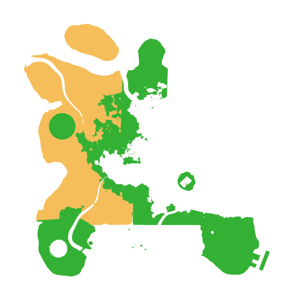 Biome Rust Map: Procedural Map, Size: 3000, Seed: 675784568