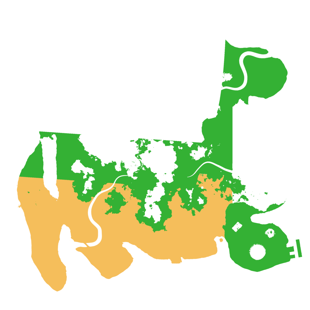 Biome Rust Map: Procedural Map, Size: 3500, Seed: 714864821