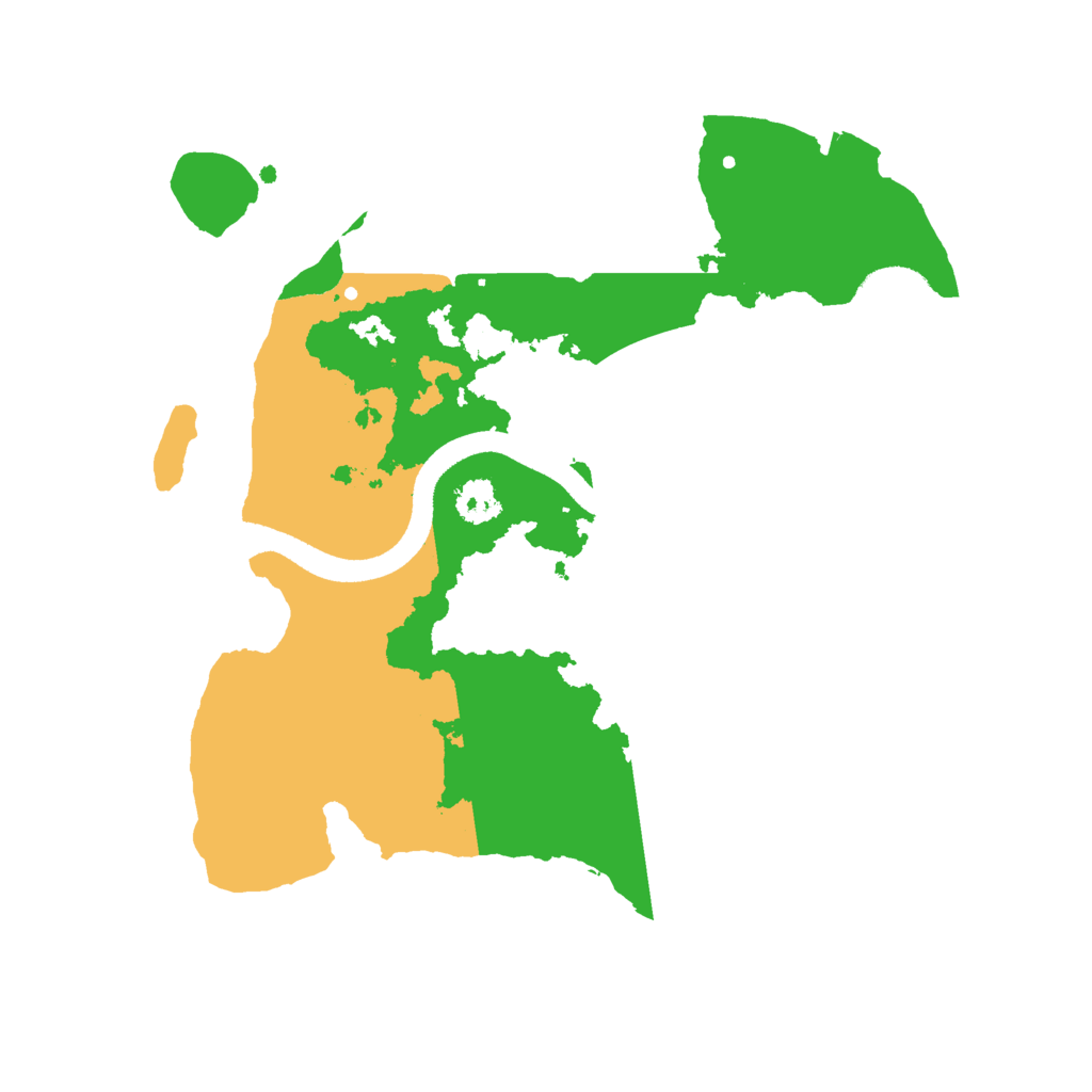 Biome Rust Map: Procedural Map, Size: 2500, Seed: 679100