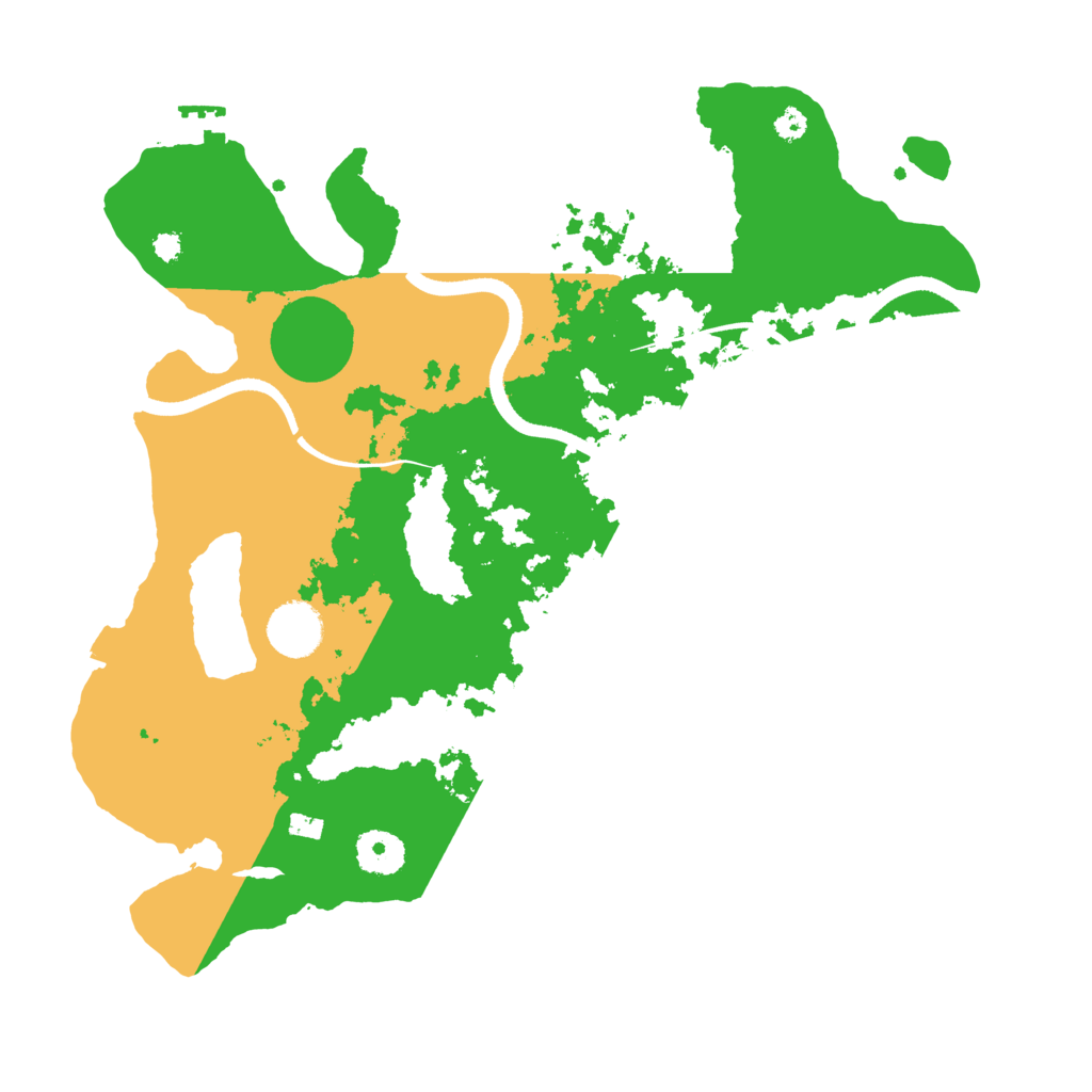Biome Rust Map: Procedural Map, Size: 3500, Seed: 1145141919